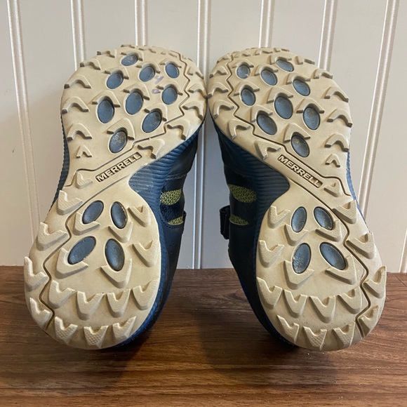 Merrell Nova 2 Trail Runner Sneaker Hook & Loop Blue Green Youth 3 - Picture 12 of 12